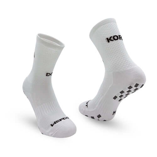 WEFOOT In&Out Dual-Grip Crew Socks (Korea) White / Small